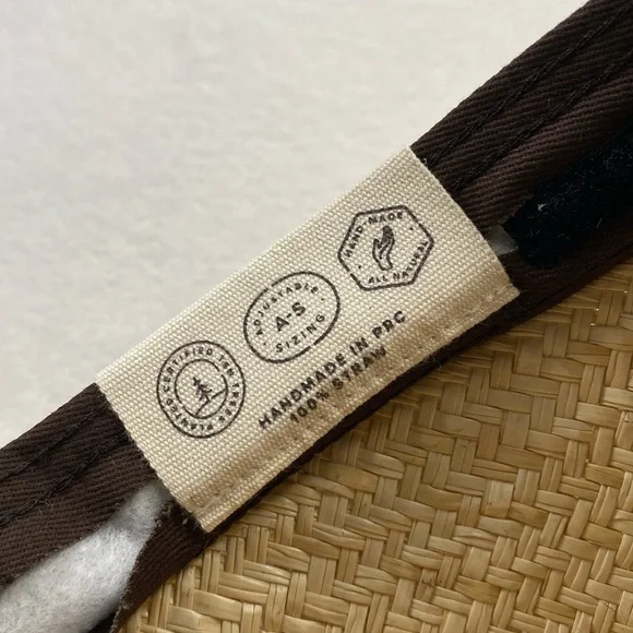 Will+Bear Rider Palm Straw Desert Sun Hat (Bone) *NWT* - Picture 11 of 13